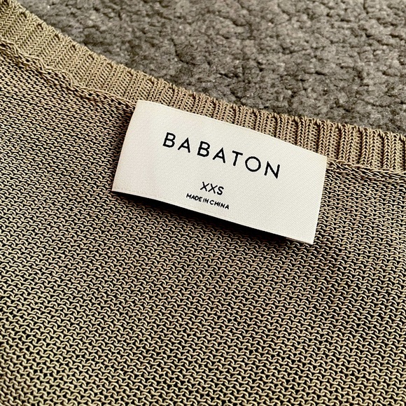 Babaton Sweater in Khaki Green - Picture 2 of 7